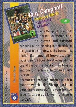 1994 Select Cazaly Classics #29 Tony Campbell Back